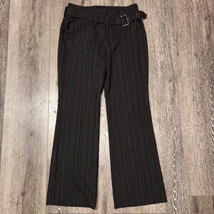 Anne Klein Pinstripe Polyester Blend Dress Pants Suit Separates Multicolor Sz 6